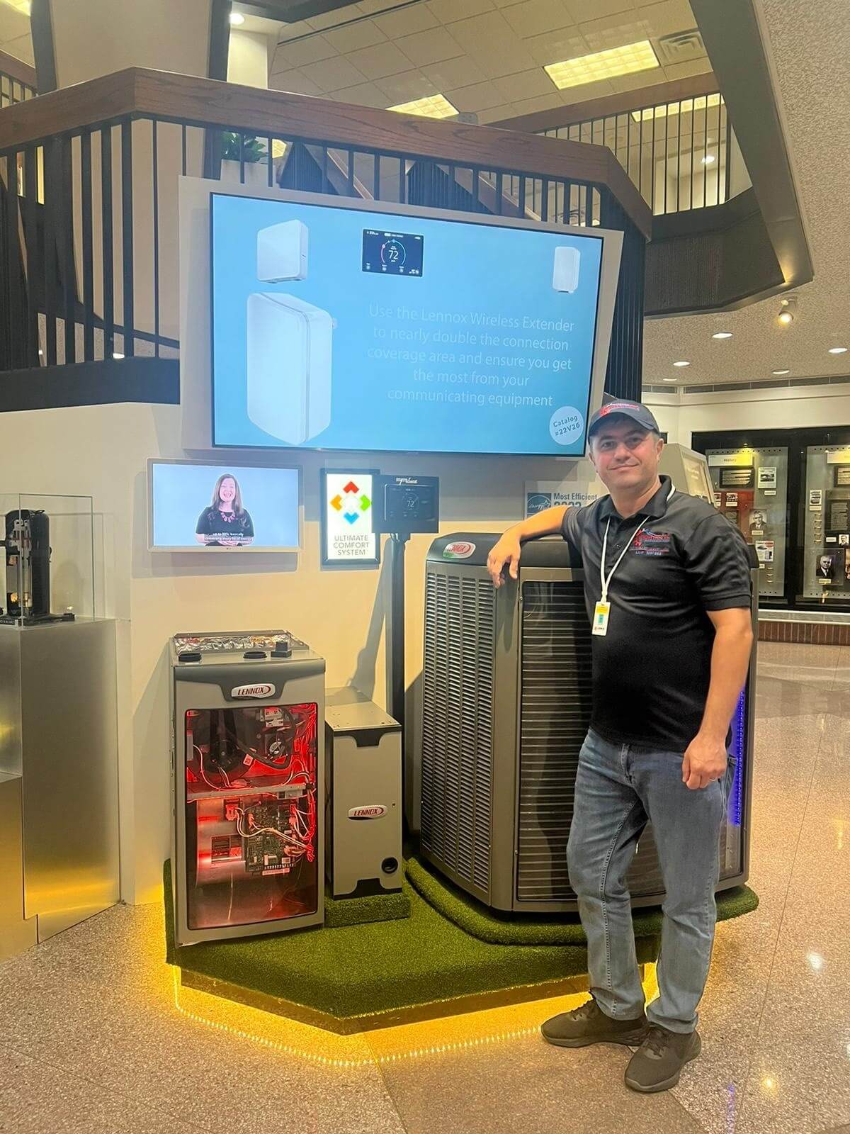 Technician standing at event